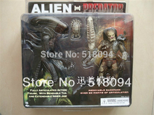 Бесплатная Доставка NECA Чужой ПРОТИВ Хищника Tru Эксклюзивный 2-PACK ПВХ Фигурку Игрушки MVFG036