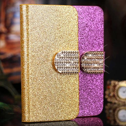 Luxury Magnetic Flip Bling PU Leather Pouch Case Cover for Nokia XL Dual SIM RM-1030/RM-1042 cell phone case with Card Holder