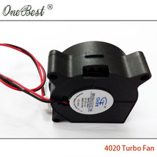 10Pcs DIY Parts 4020 cooling fan 12V 0 05A Turbo fan for 3D printer accessories 40x40x20mm
