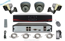 ‘through clouds’ Video remote monitor system Support Onvif P2P Network 960P IP Cameras Surveillance 4CH 960p POE NVR Kits