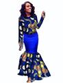 Sexy Bodycon Dresses Printed Dashiki Dress Brand Trumpet Custom Sexy Party Dress Fashion Plus Size Africa