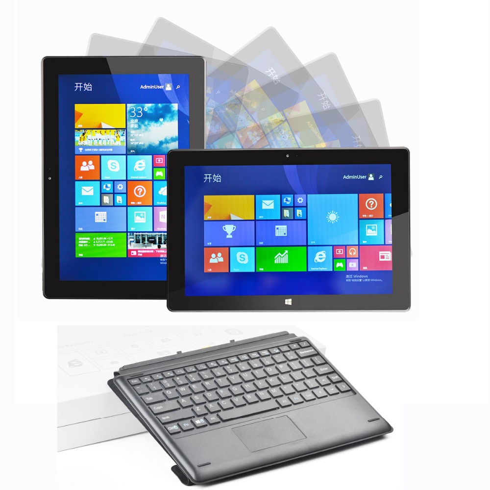 Quad Core Windows 8 1 Tablet With Keyboard Leather Case Cover 10 1 1280 800 IPS