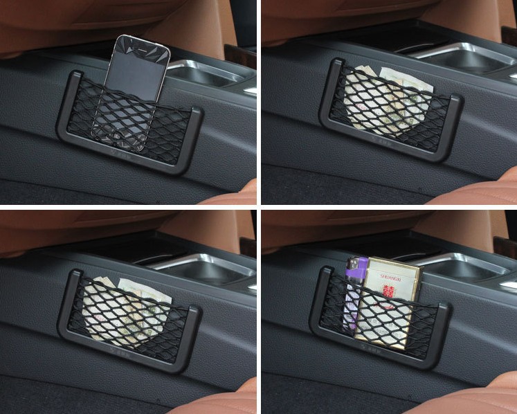 New 2015 Universal Car Seat Side Back Net Storage Bag Phone Holder Pocket Organizer