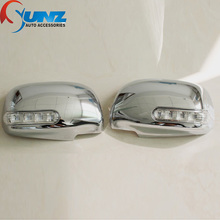 A Rare Automobile Ornament With ABS Silver Color of Door Mirror Cover by Chrome Design for TOYOTA HILUX VIGO CHAMP 2012