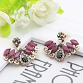 Fashion High Quality Turkish Crystal Earrings Antique Gold Plated 2PCS Wings Earrings Women Jewelry Turkey Retro