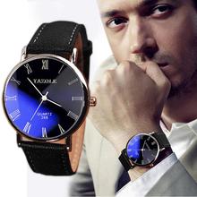 2015 Hot Sale New Arrival Fashion Mens Luxury Faux Leather Wristwatch Quartz Analog Watch Watches