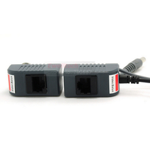 1pairs Twisted Pair RJ45 Transceiver UTP Balun With BNC Video DC Power CAT5 For CCTV System
