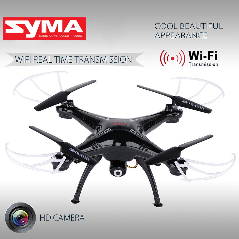 Syma X5SW Black Quadcopter Drone with HD Camera 6 Axis Gyro 2 4G 4CH Real time