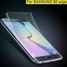 For Samsung S6 Edge Front Full Protective Film Clear Screen Protector For Samsung Galaxy S6 Edge G925 Guard Flim Retail  Box