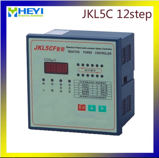 JKL5C power factor regulator compensation controller for power factor capacitor 12step 380v PRCF