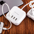 4 Ports USB Hub Wall Charger 5V 3 2A Adapter US EU UK Plug For iPhone