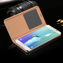 Cool Auto Sleep Smart Filp Cases For Samsung Galaxy S6 Edge Plus G9280 G928F Mobile Phone