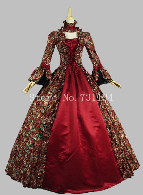 Spanish victorian dress costume