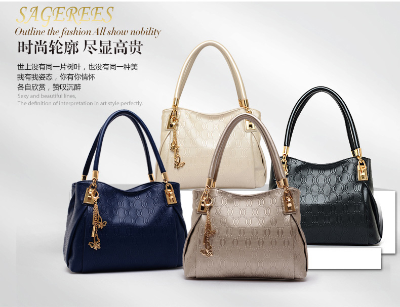 2015 Fashion Brand 3 Sets Bags High-grade Pu Leather Handbag Women