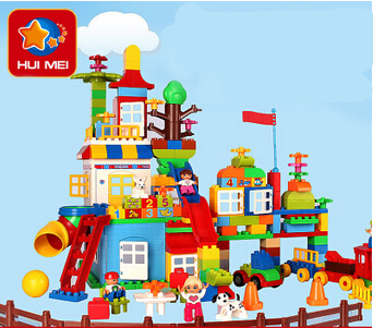 Big Building Blocks Self-locking Bricks Educational Toys Baby Block Toys Children Gift Compatible with Duplo 183
