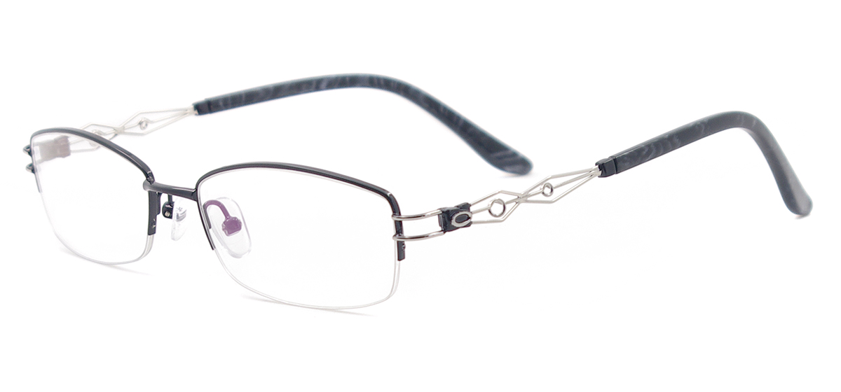 Buy Fashion Designer Half Rim Eyeglasses