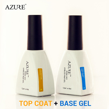 Brand New Azure Diamond Nail Gel Top Coat Top it off Base Coat Foundation for UV