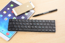 Multifunction Wireless Bluetooth Keyboard ZW-51013BT Mini Portable Folding Keybaord for iPad Smartphone Gaming Keyboard