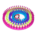 A Set of 4pcs DIY Plastic Round Shaped Hat Knitter Circular Knitting Looms in Different Sizes