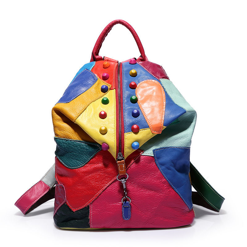 100% Guaranteed Genuine Leather Backpack Women Bags Cowhide Leather Bag Mochila Feminina School Backpacks Preppy Style