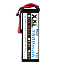 XXL RC Car Lipo Battery Hard Case 11.1V 3600mah 35C for 1/10 RC Car Traxxas Tamiya + T plug High Power