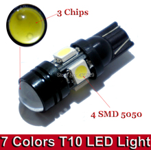 High Quality 2pcs Super Bright 168 192 T10 W5W LED Car Bulbs Auto Lamp With Projector Lens for Parking Side Light
