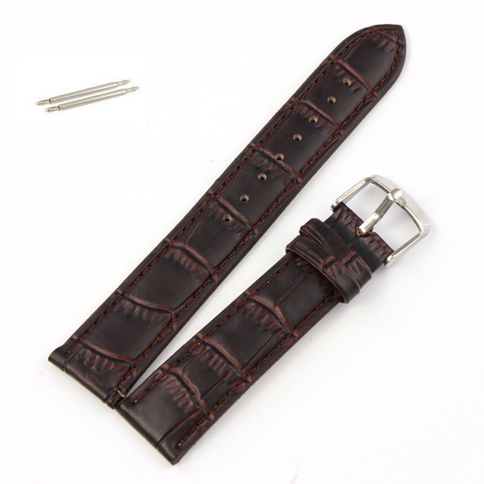 Wholesale 18~22mm Black Brown PU Leather Strap Steel Buckle Watch Band Soft Strap Band Watchband ...