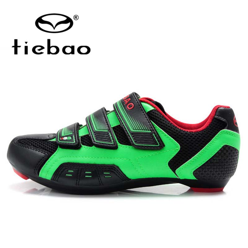 Фотография TIEBAO Professional Road Bike Cycling Shoes Men Women Bicycle Shoes Breathable Nylon-fibreglass Soles Sport Shoes zapatillas