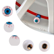 3pc Creative Bike Accessories Eye Ball Pattern Auto Wheel Valve Air Stem Cap Cover Tire Screw for bike Car Truck