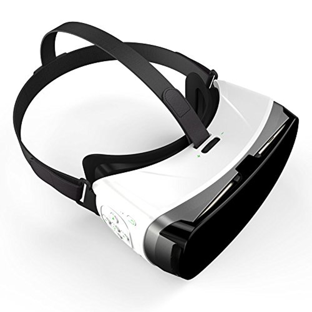 Фотография Julyfox 2 in 1 VR Headset With Control Buttons For iPhone 6s iPhone 6 Samsung S6 and More Siri Voice Control Support 