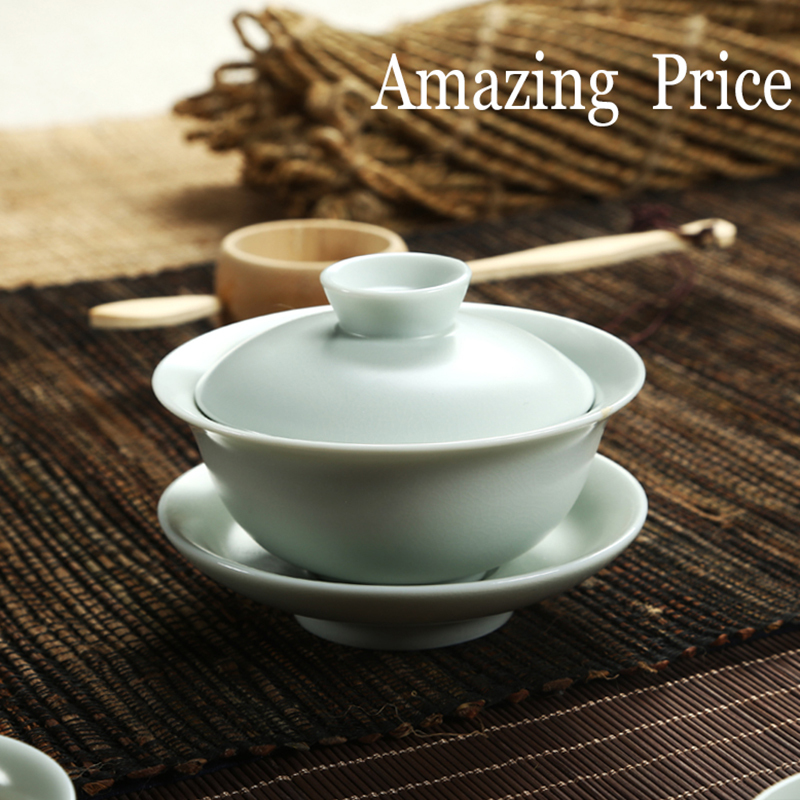 Do Promotion Tureen Ruyao Gaiwan Chinese Porcelain Tea Pot Tea Set Bone China Tea and Coffee