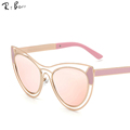RTBOFY Women Cat Eye Sunglasses Brand Designer Twin Beams ladies Sun glasses for women Oculos Feminino