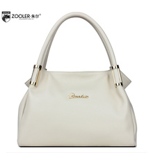 Women Real Cowhide Genuine Leather Handbag Brand Fashion Female Soft Solid Tote Vintage Luxury Classic Shoulder