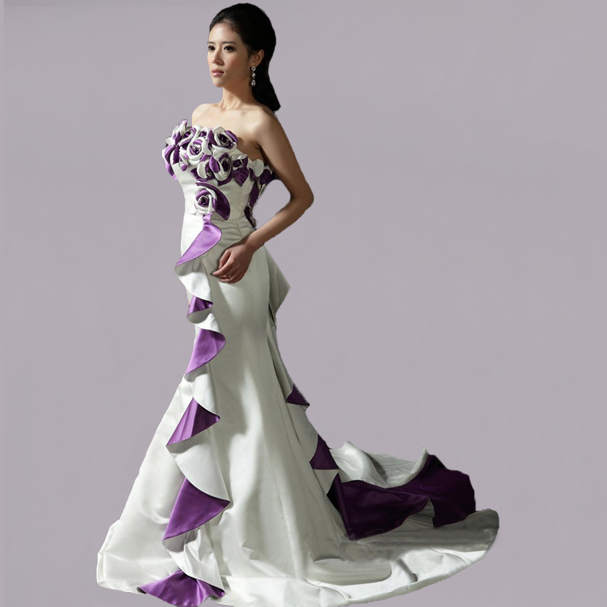 Purple And White Wedding Dresses Suppliers Purple And White Wedding Dresses Suppliers 7