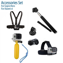 Gopro Monopod Tripod Mount Adapter + Float Bobber Handheld Stick + Chest Belt + Head Strap For ALL Gopro Hero SJ4000 Accessories