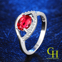 New Ruby Jewelry 925 sterling silver wedding rings for women CZ Diamond ring anel feminino aneis
