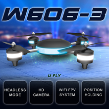 HJW606-3 Drone 2016 4D Roll 2.4G 7.4V WIFI 2MP FPV RC Model Plane Aerial Quadrocopter with LED Light