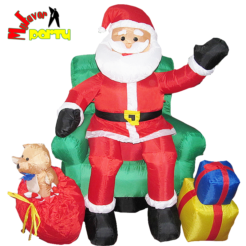 Highest Quality 5 FT / 1.5M Airblow Inflatable Santa Claus Sitting
