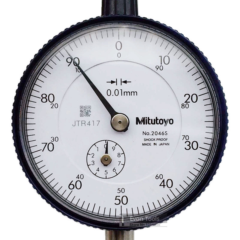 Mitutoyo циферблатный индикатор 2046s 0-10 мм/0.01 мм набрать испытание ...