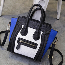 2016 NEW Smiley bat women bag luxury brand patent leather handbag famous Designer Handbags High Quality Crossbody Bags For Women