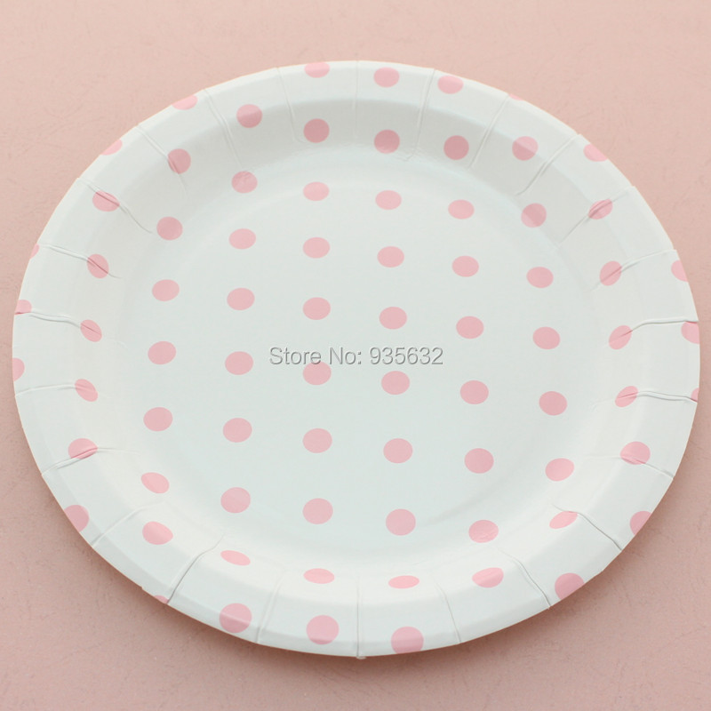 02 Polka Dot Paper Plate 508C