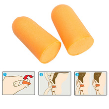 10Pairs Soft Orange Foam Ear Plugs Tapered Travel Sleep Noise Prevention Earplugs Noise Reduction For Travel