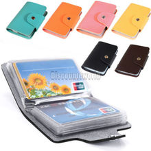 Men Women Pu Leather Pocket Business ID Credit Card Holder Cover Package Case Wallet Bolsas for