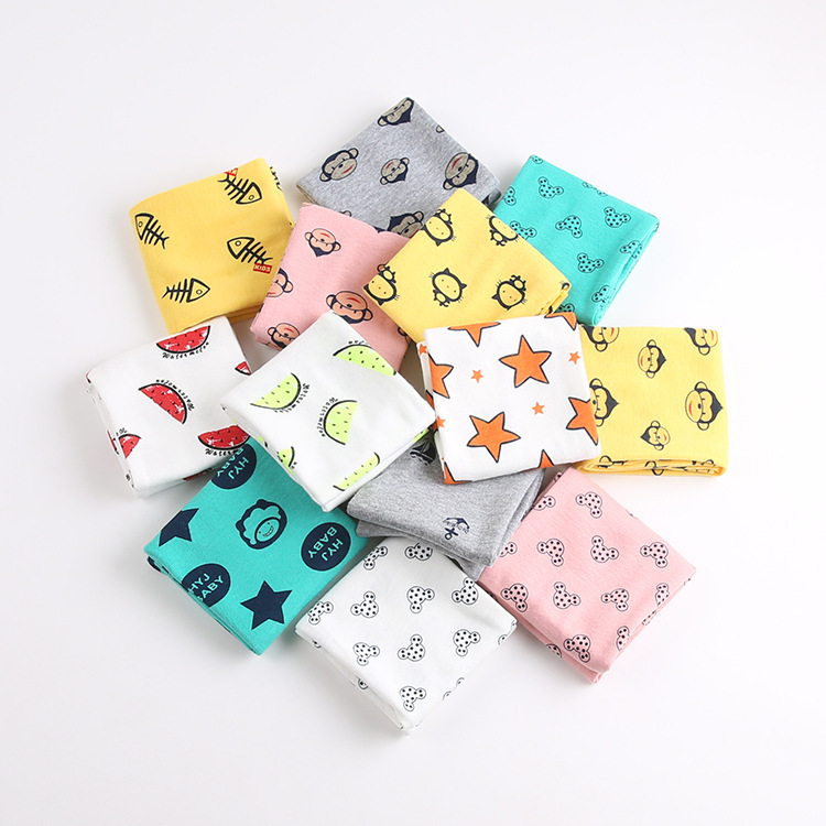 2015 new open design star watermelon fish bone cat dots dog boat baby scarf cotton girl boy scarf kids warm scarf child collars