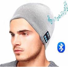 2016 New Soft Warm Beanie Gorro Hat Wireless Bluetooth Smart Cap Headset Headphone Speaker Mic Bluetooth Hat Men Sports Hat