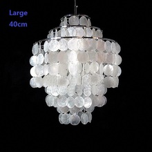 Natural Shell Dining Room Pendant Lamp White Contemporary Light Fixtures Lampen Art Suspension Luminaire 110 220V Home Lighting