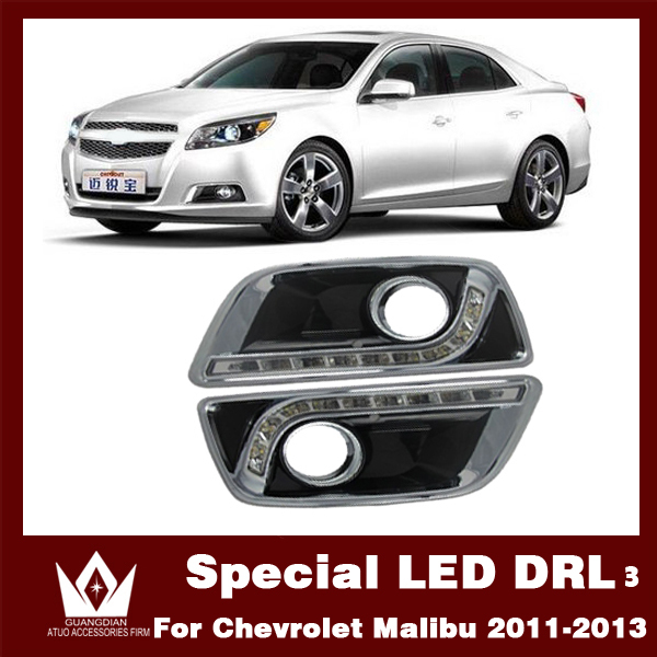 ( Special Car DRL) 9LED DRL 2012-2013 Chevrolet Malibu  Daytime running light for Chevrolet Malibu DRL Free shipping by dhl