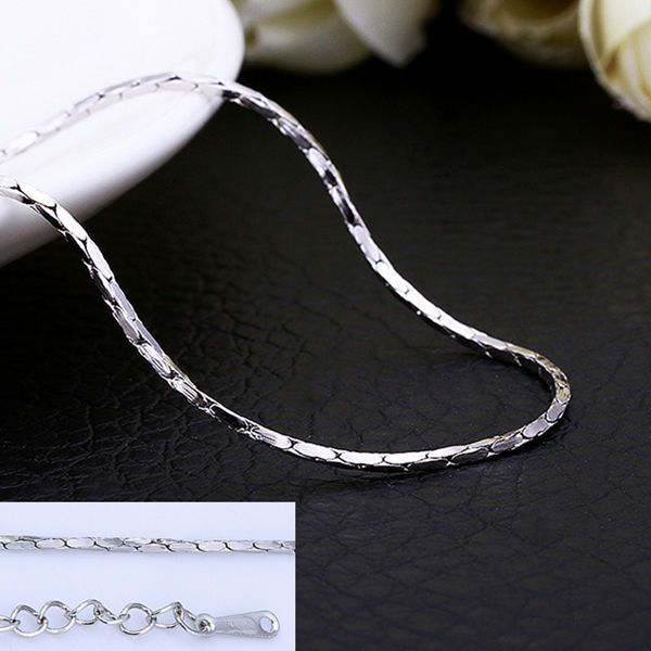 Promotions-10pcs-18k-white-gold-chain-plated-link-chain-necklace-Chain ...