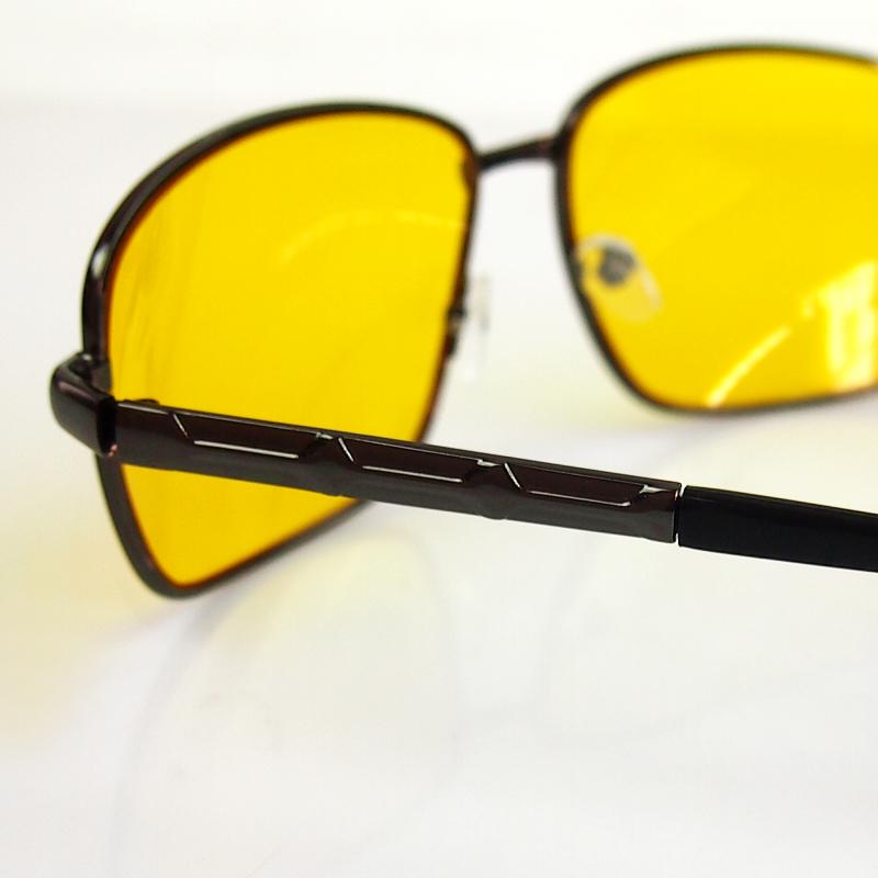 New Black Night Vision Aviator Driving Anti Glare Glasses Car Driver Kit