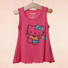Summer Girl Clothes 2016 Lovely Cute High Quality Children Kids Girls Party T-shirts Casual Baby Girl Tee Hot Sale